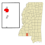 Pike County Mississippi Incorporated and Unincorporated areas McComb Highlighted